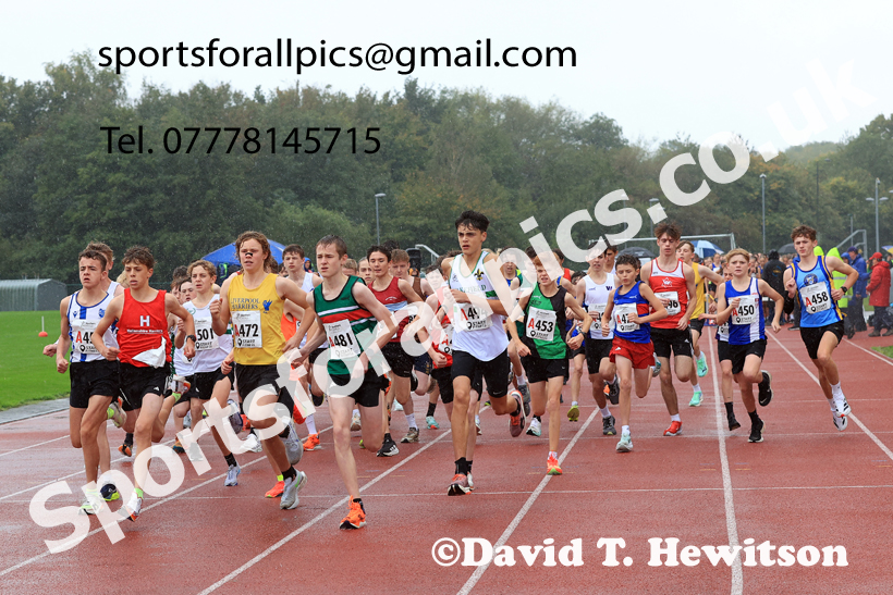 BBoys Under-15s 2025 Northern Athletics Autumn Road Relays, Leigh, Lancashire. Photo: David T. Hewitson/Sports for All Pics